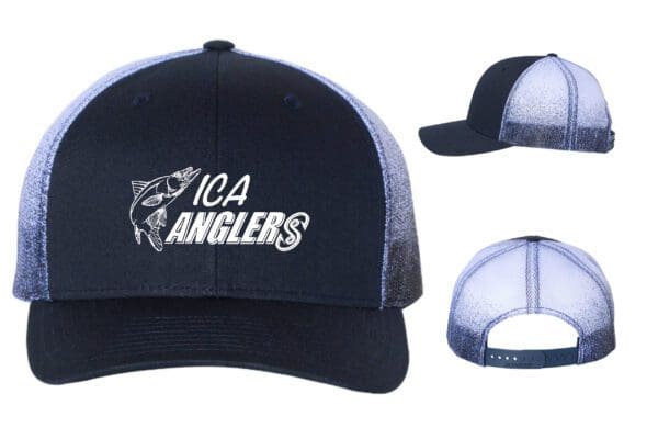 ICA Navy Hat front and back view
