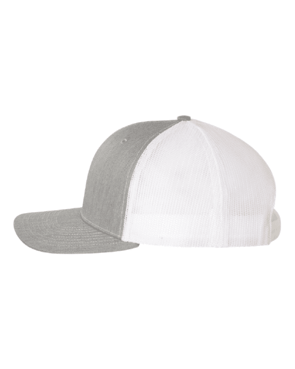 An ACES snapback trucker hat on a white background.