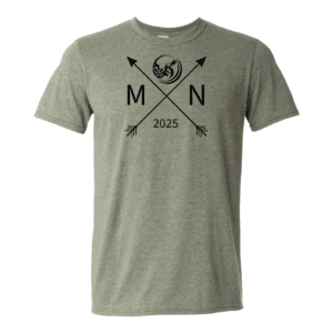 Compass Tshirt - Heather Military Green
