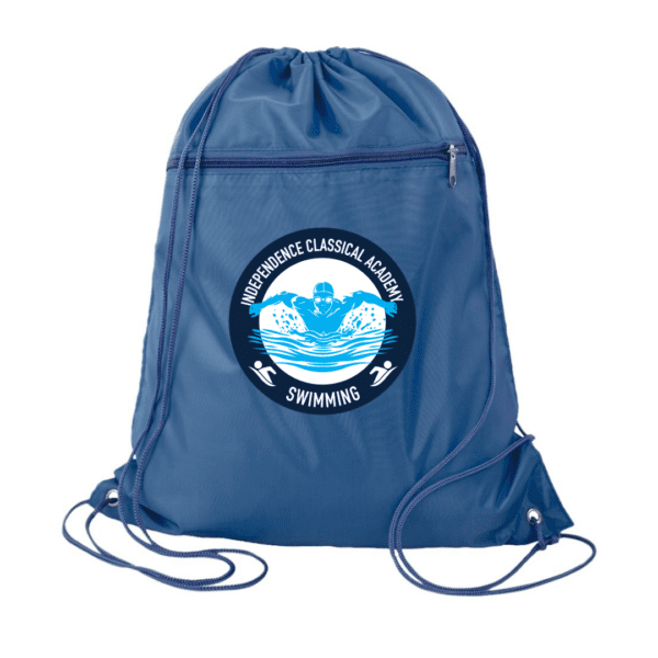 School Spirit Zippered Drawstring Backpack - Image 2