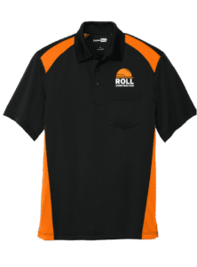 Roll Black & Orange Polo