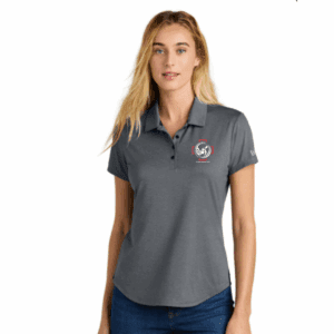 Womens Gray Polo