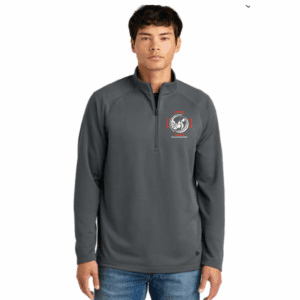 Mens Gray Quarter Zip