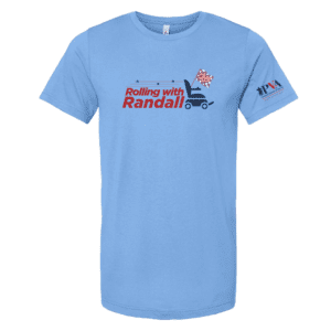 Rolling with Randall Carolina Blue Tee