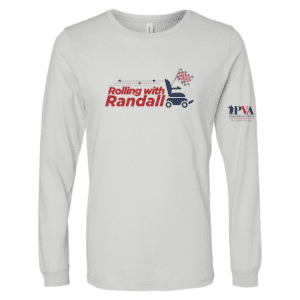 Rolling with Randall Long Sleeve Silver Tee